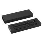 TITANIUM JET BLACK SET - Metalna hemijska i roler olovka u setu
