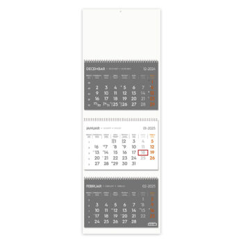 POSLOVNI 73 - Zidni kalendar: 3 x 12 listova, tromesečni, trodelni